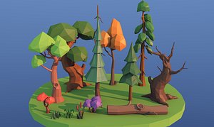 tree fir spruce 3D model