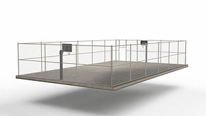 Basketball Court 3D Model 3D