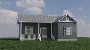 3D Simple House 004 model