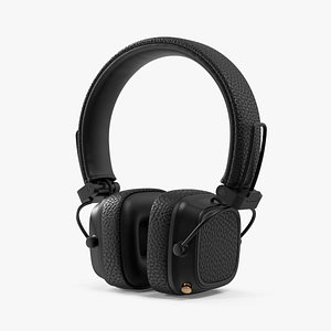 Overhead Headphones Black Generic 3D