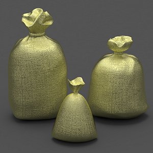 free money sacks 3d model