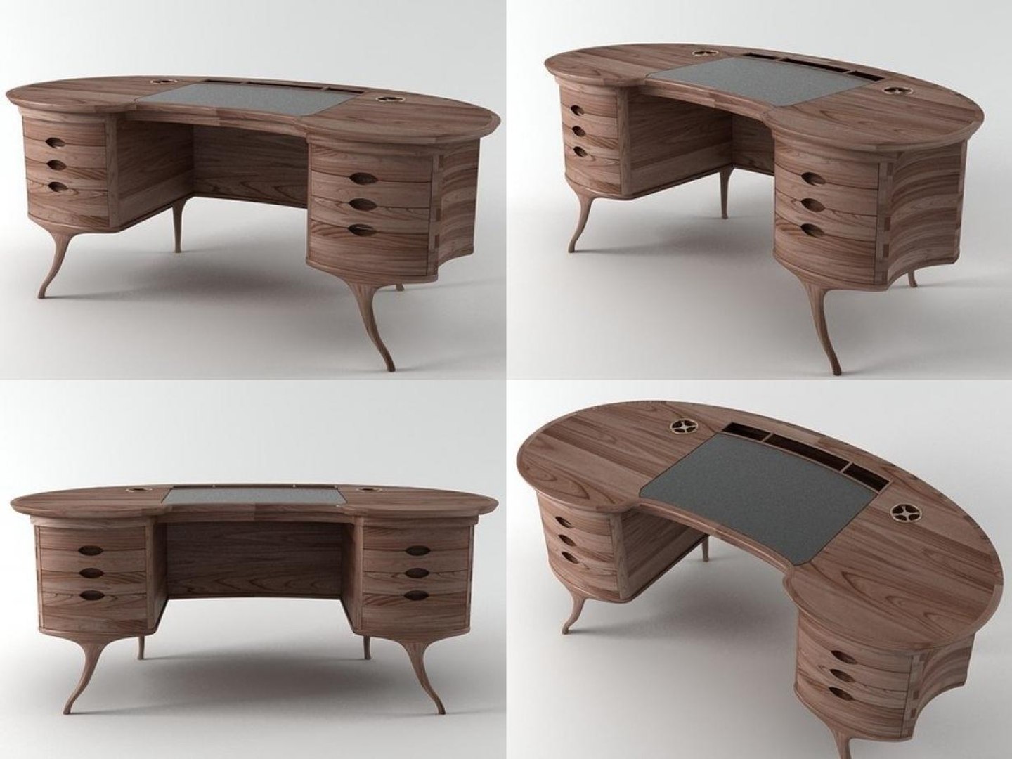 3D bean desk model - TurboSquid 1181195