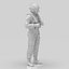 Modern US Helicopter Pilot STL High Detail 3D Printable Figure