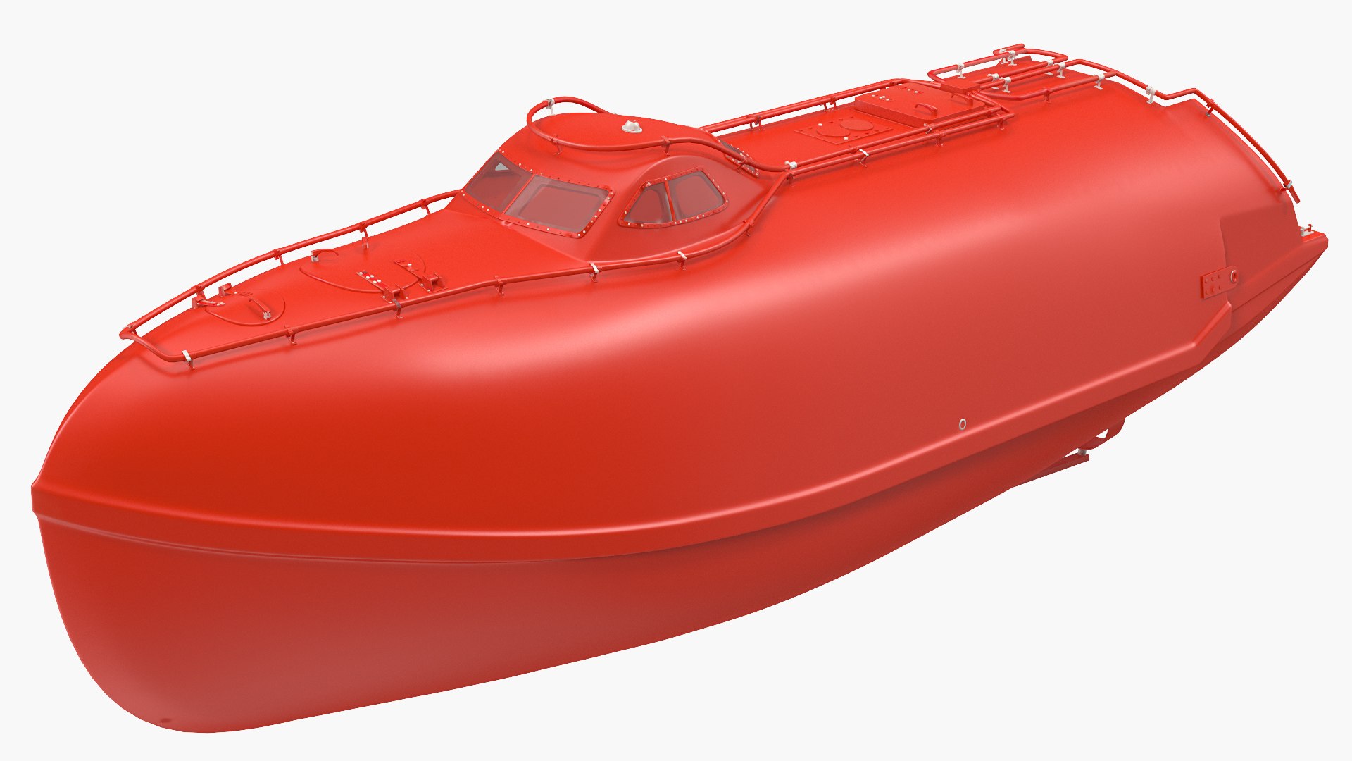 Rescue Lifeboat 3D model preview