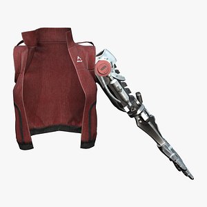 3D Robotic Arm Sleeveless Vest Female Jacket
