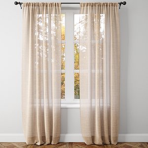 belgian linen curtains model