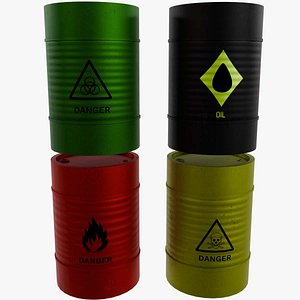 Metal Barrel V2 3D model