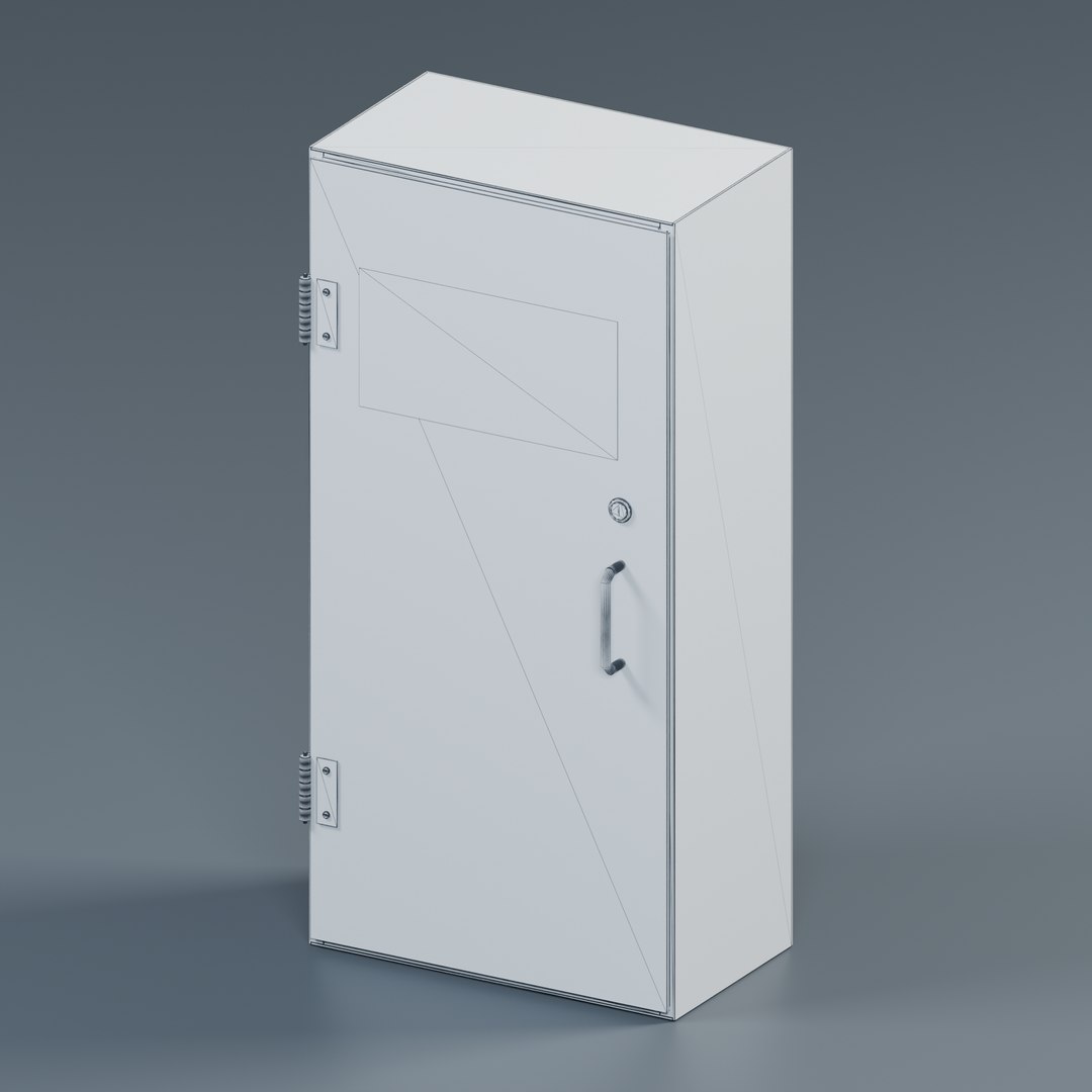 3D Wall Mounted Steel Fire Extinguisher Cabinet PBR model https://p.turbosquid.com/ts-thumb/8P/lJNYqF/43/07_wireframe/png/1793323304/1920x1080/fit_q87/0c0f016284a696fe79dd4850ca0e02e0f3bc3db5/07_wireframe.jpg