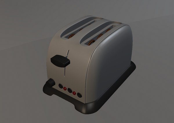 3d model toaster classic kitchen