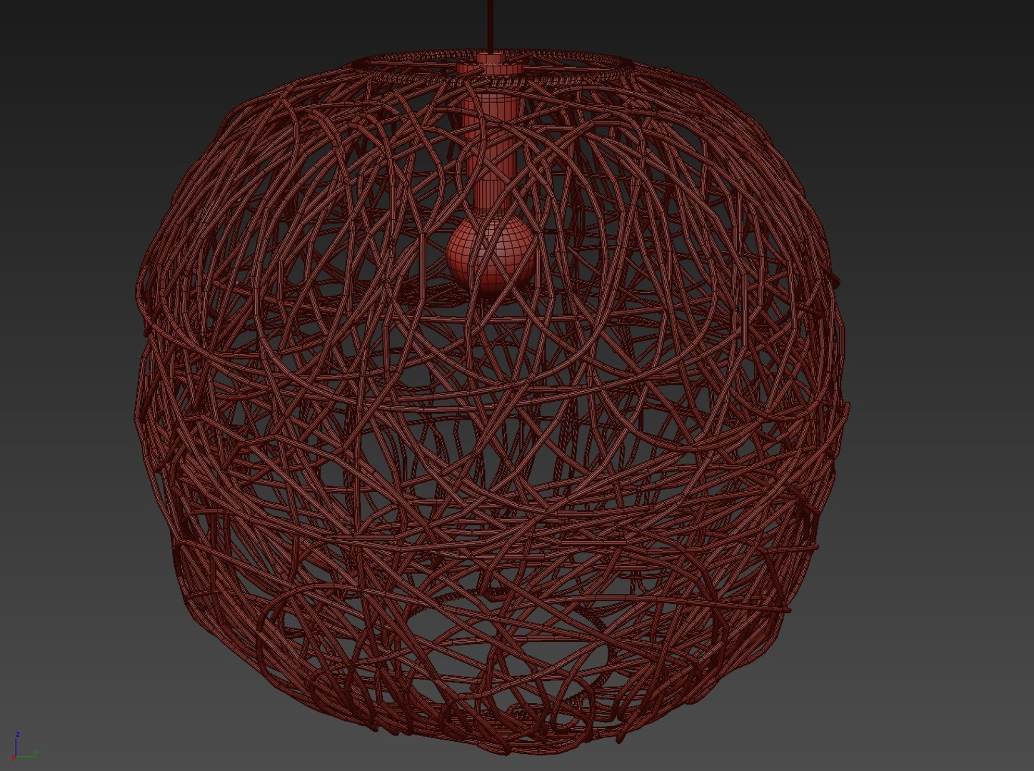 3D rattan lamp wicker - TurboSquid 1391857