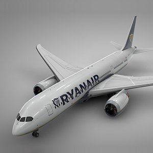 3D boeing 787 dreamliner ryanair model