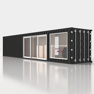 chalet shipping container 3D model
