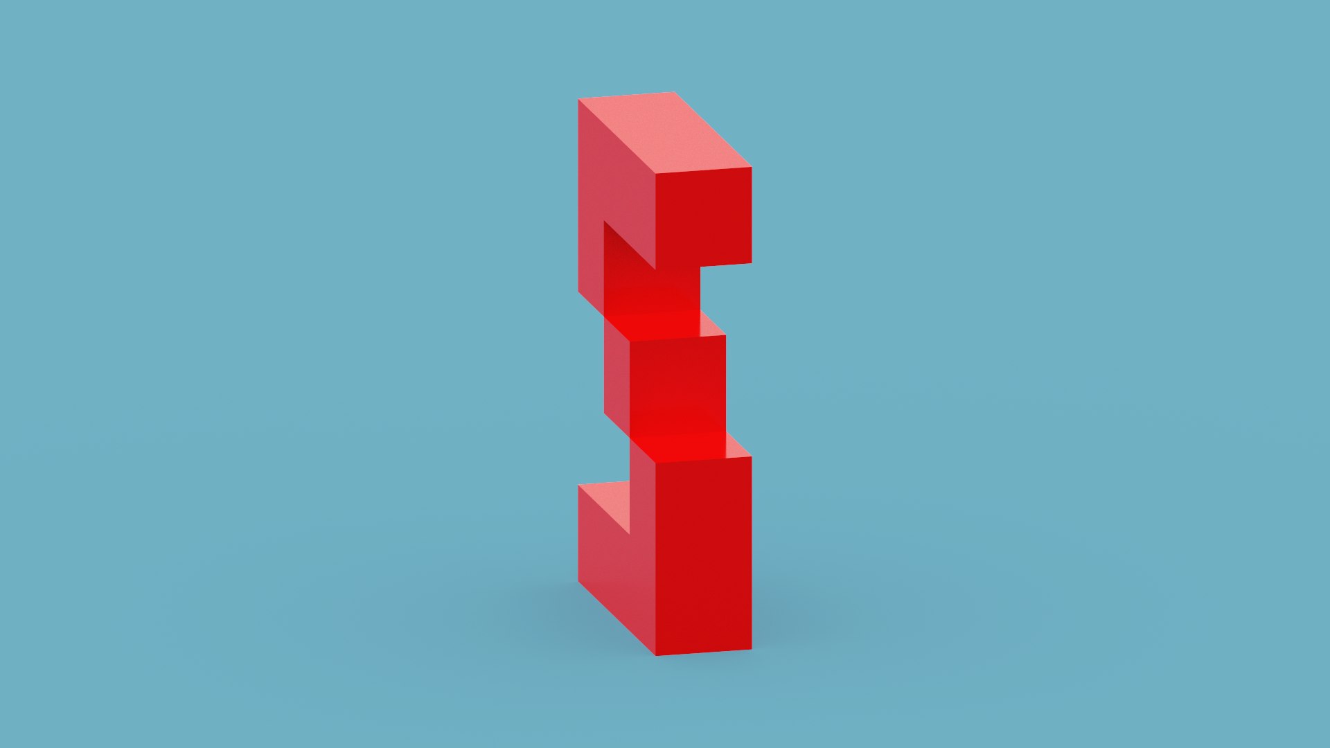 3D Pixel Letter Z - TurboSquid 1982137