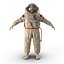 3d model of astronauts 4 modeled nasa