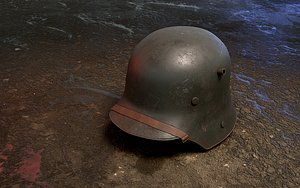 german helmet stahlhelm m1916 3D model