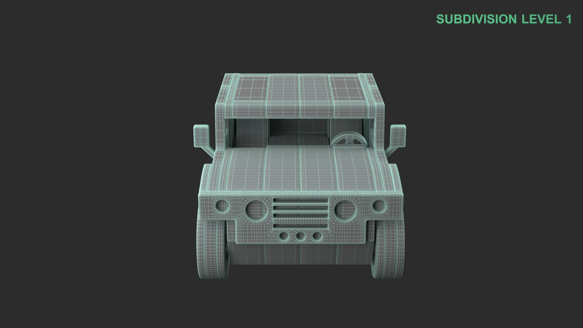 3D Wooden 4x4 Toy https://p.turbosquid.com/ts-thumb/8P/zZWl4A/Wc/wireframe_0005/jpg/1738700031/1920x1080/fit_q87/091660f490089520e703c200db4ba22cc6d012e5/wireframe_0005.jpg