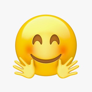 3D Apple Hugging Face