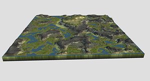 games terrain 3D model