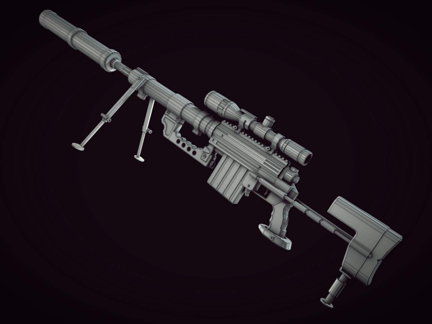 3d cheytac m200 sniper rifle model