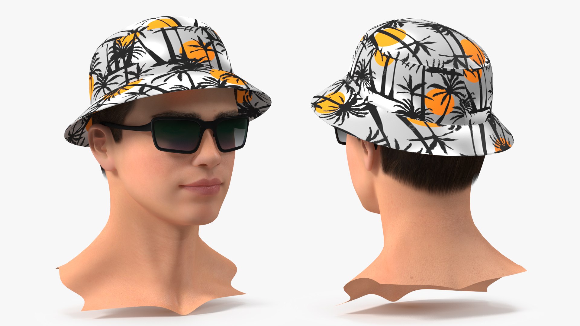 Young Teenage Male Head 3D model preview