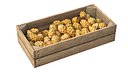 Dragon Fruit Yellow Wooden Crate