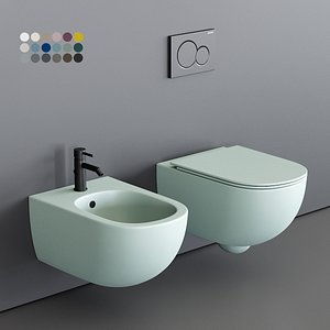 Nic Design Pin Wall-Hung WC