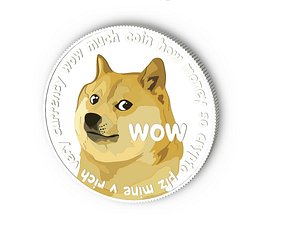 Dogecoin Digital Currency 3D Model