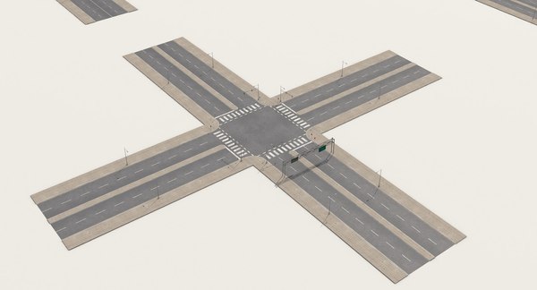 3d model streets roads highways collections