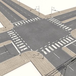 3d model streets roads highways collections