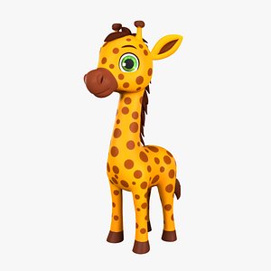 3D model Cartoon Giraffe