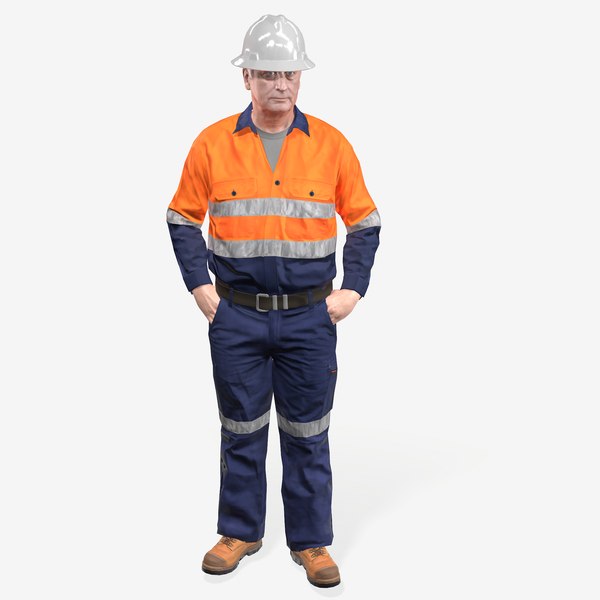 3D Модель Workman Mining Safety Джереми - TurboSquid 1586570