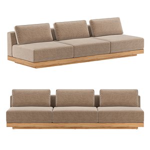 SANTOS TEAK MODULAR SOFA 3D