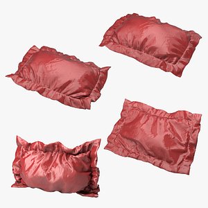 4 HQ crumpled pillows model