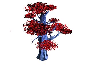 3d tree purple