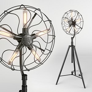 3D floor lamp dialma brown