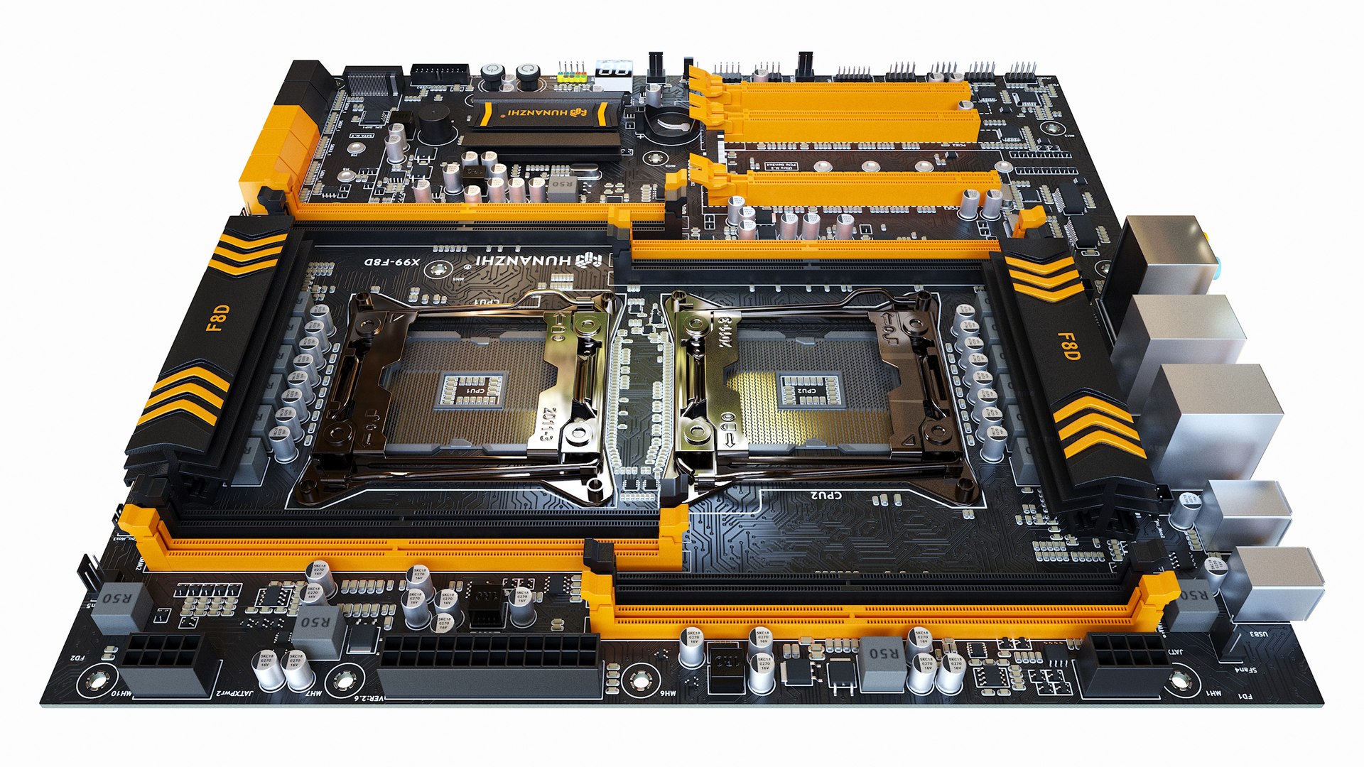 3D Model X99-F8D Huananzhi Motherboard - TurboSquid 2184737