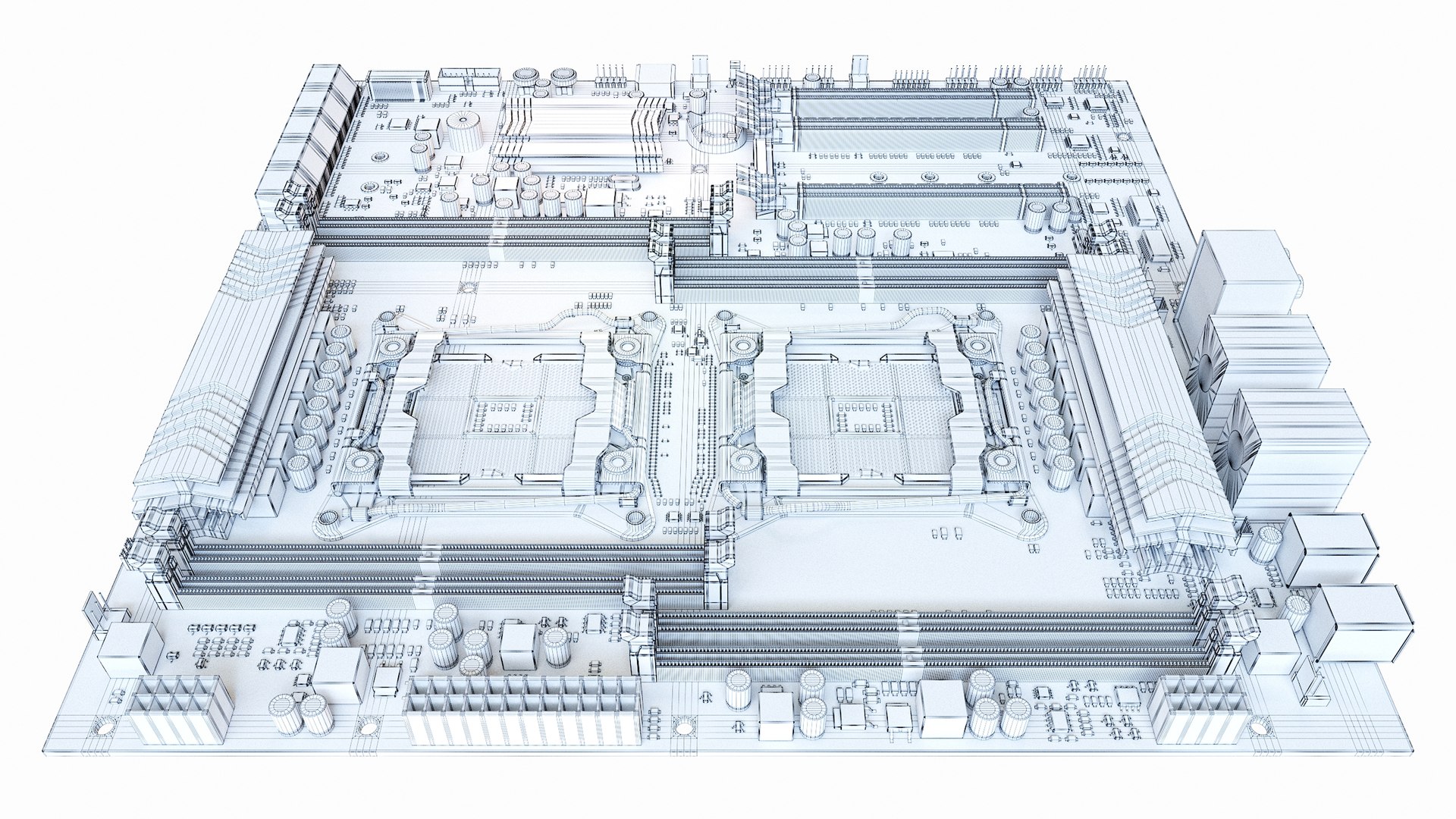 3D Model X99-F8D Huananzhi Motherboard - TurboSquid 2184737