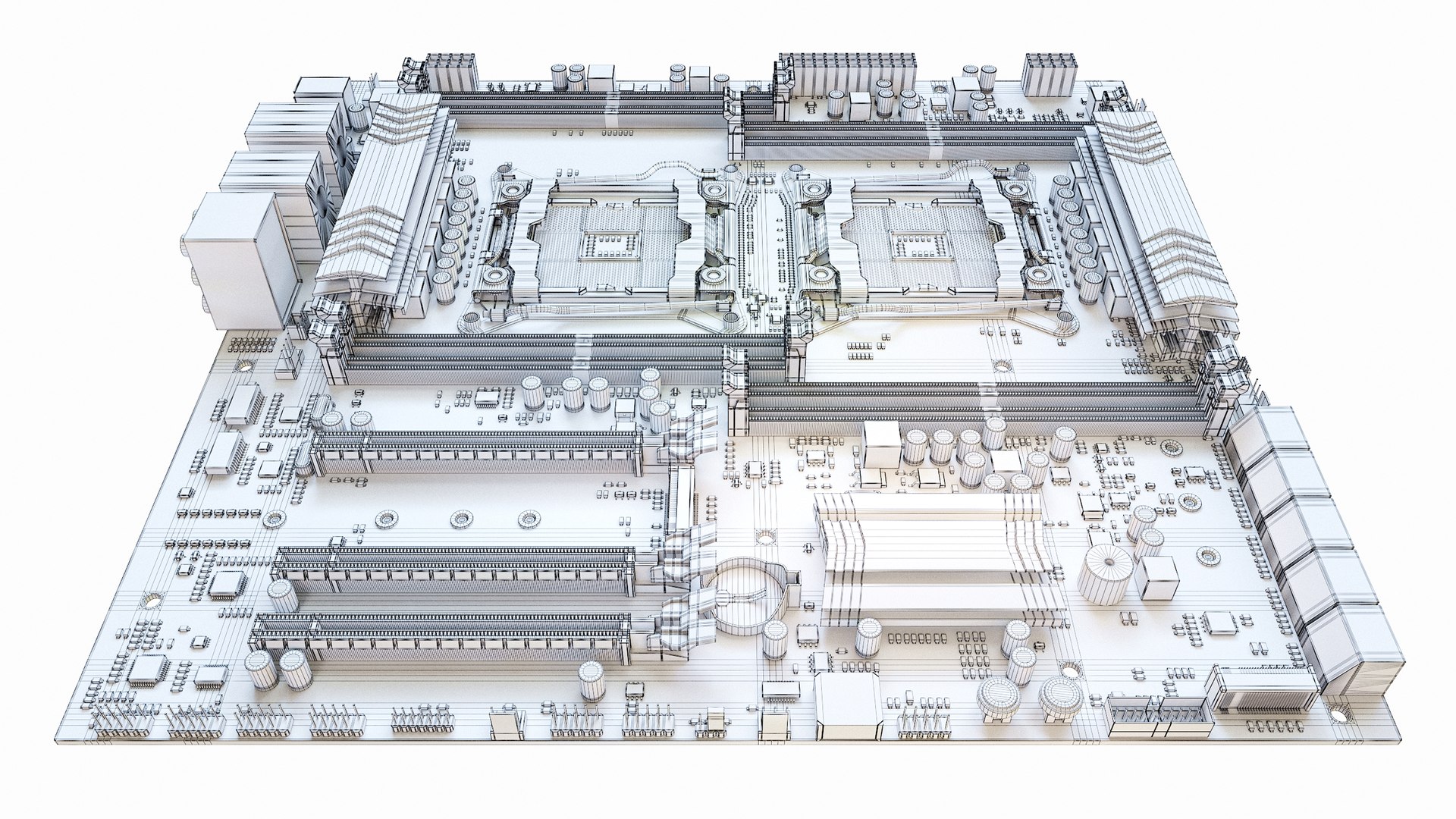 3D Model X99-F8D Huananzhi Motherboard - TurboSquid 2184737