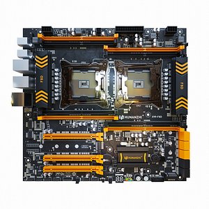 3D model X99-F8D Huananzhi Motherboard