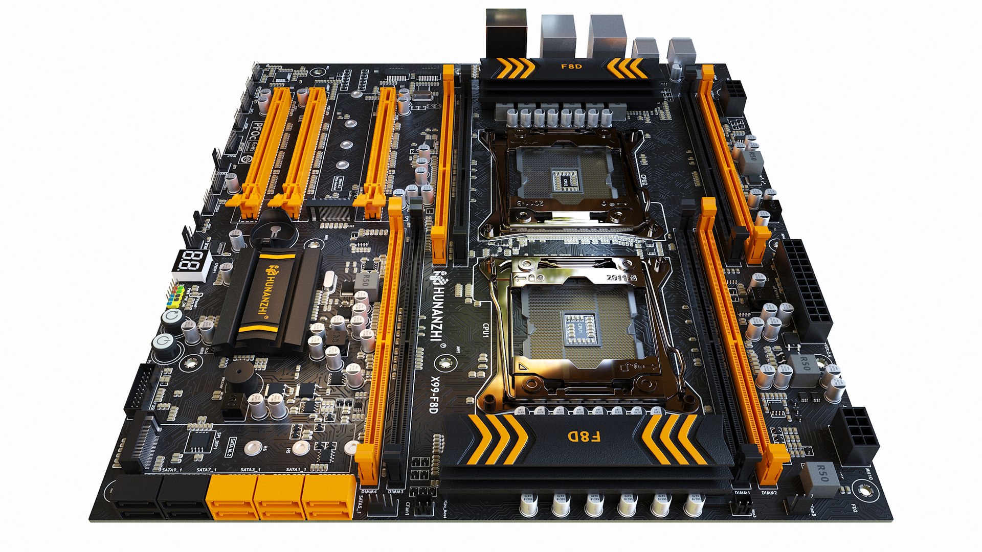 3D Model X99-F8D Huananzhi Motherboard - TurboSquid 2184737