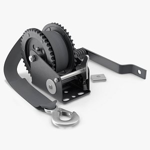 Hand Crank Gear Winch With Detached Handle