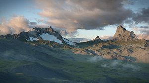 - mountain 3D model