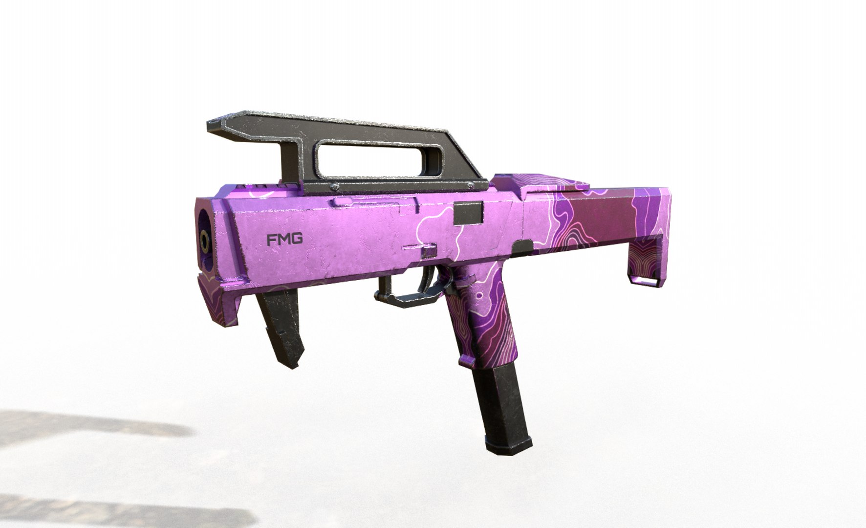 FMG - Submachine Gun Low-poly 3D Model 3D - TurboSquid 1845288