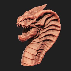 3d model dragon head printing