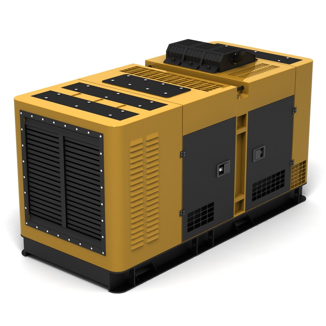 Diesel generator trailer 3D model - TurboSquid 1238821