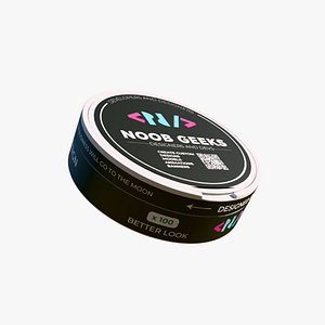 Nicotine Pouches Can with Pouches 3D model