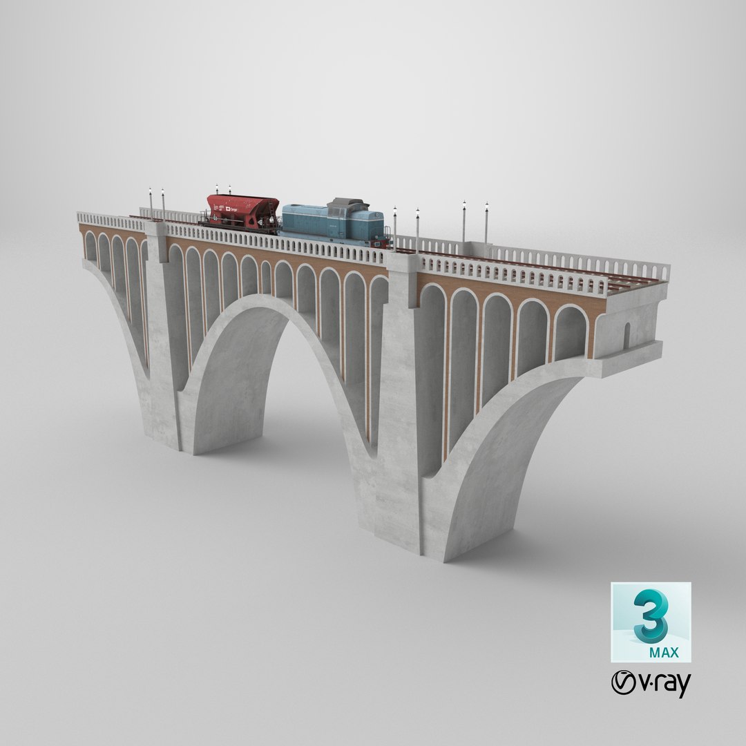 Viaduct with cargo train II 3D model https://p.turbosquid.com/ts-thumb/8Q/jTlHpm/h8/stemcell_max_vray_render/png/1742243004/1920x1080/fit_q87/ab3e2bc114f40774092206958a53926ca8f4ff8e/stemcell_max_vray_render.jpg