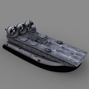 3d model bison amphibian ship vessel