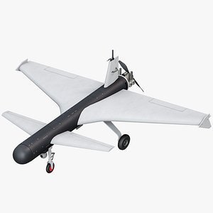 Baykar Mizrak Intelligent Loitering Munition UAV PBR 3D model