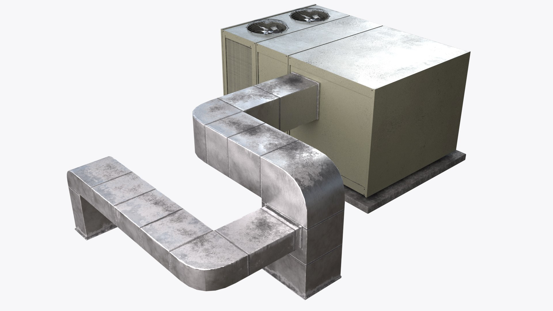 3D Large Rooftop AC Unit - TurboSquid 2048782